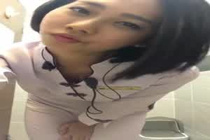 长袖祺袍短发空姐玩具肛塞假屌抽插  背景图片